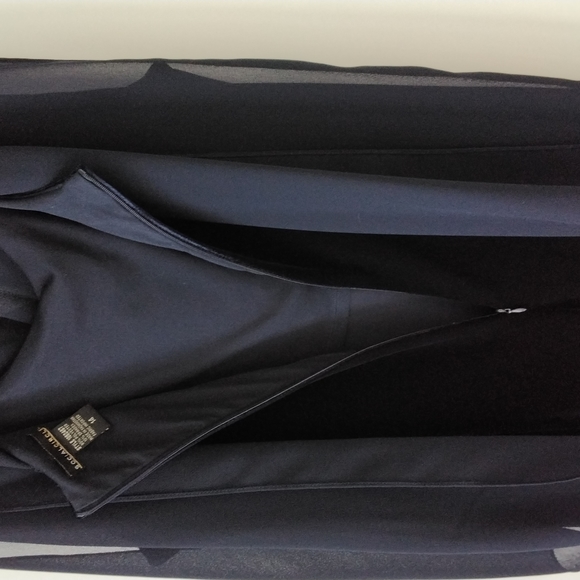 Ladies navy blue evening gown, size 14 - Picture 5 of 14